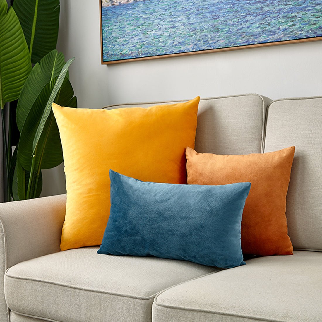 Luxe Velvet Lumbar Pillow with Insert | 12"x20" | 9 Colors